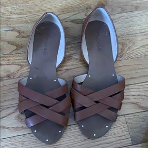 Madewell genuine leather flat sandal